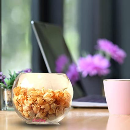 CRAFTFRY Terrarium Glass Bubble Bowl, Fish Bowl, Rose Bowl - Glass Round Vase, Events, Decorating, Home Decor, or Office Decor