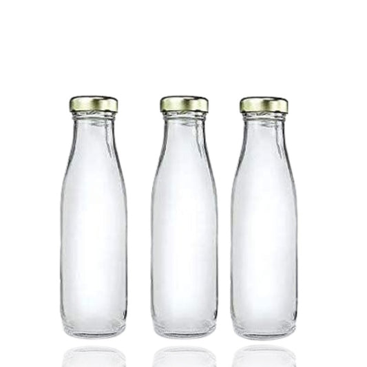 CRAFTFRY Hygienic Air Tight Italian Glass Water Bottle, Milk Bottle, Juice Bottle,